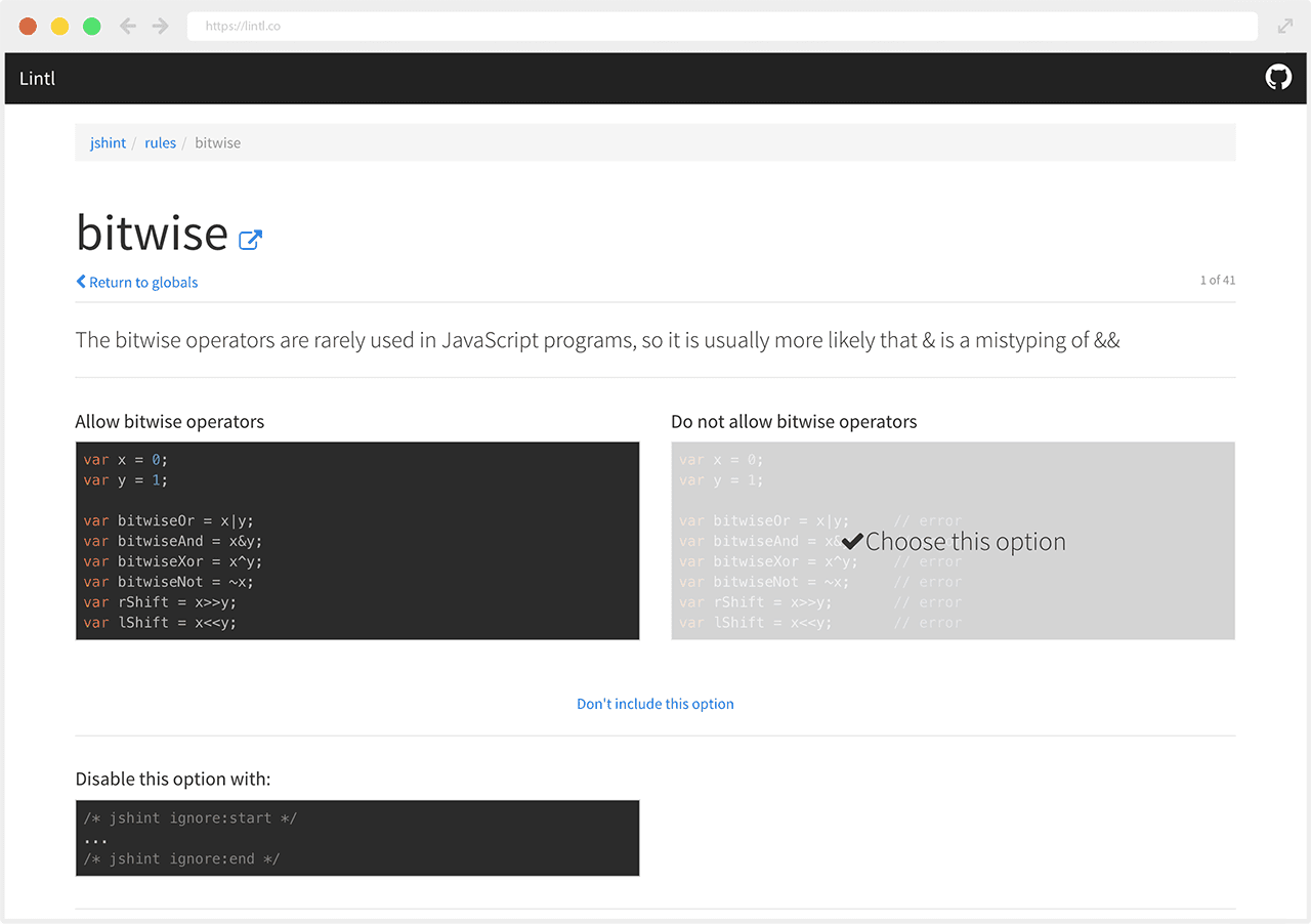 lintl bitwise rule
