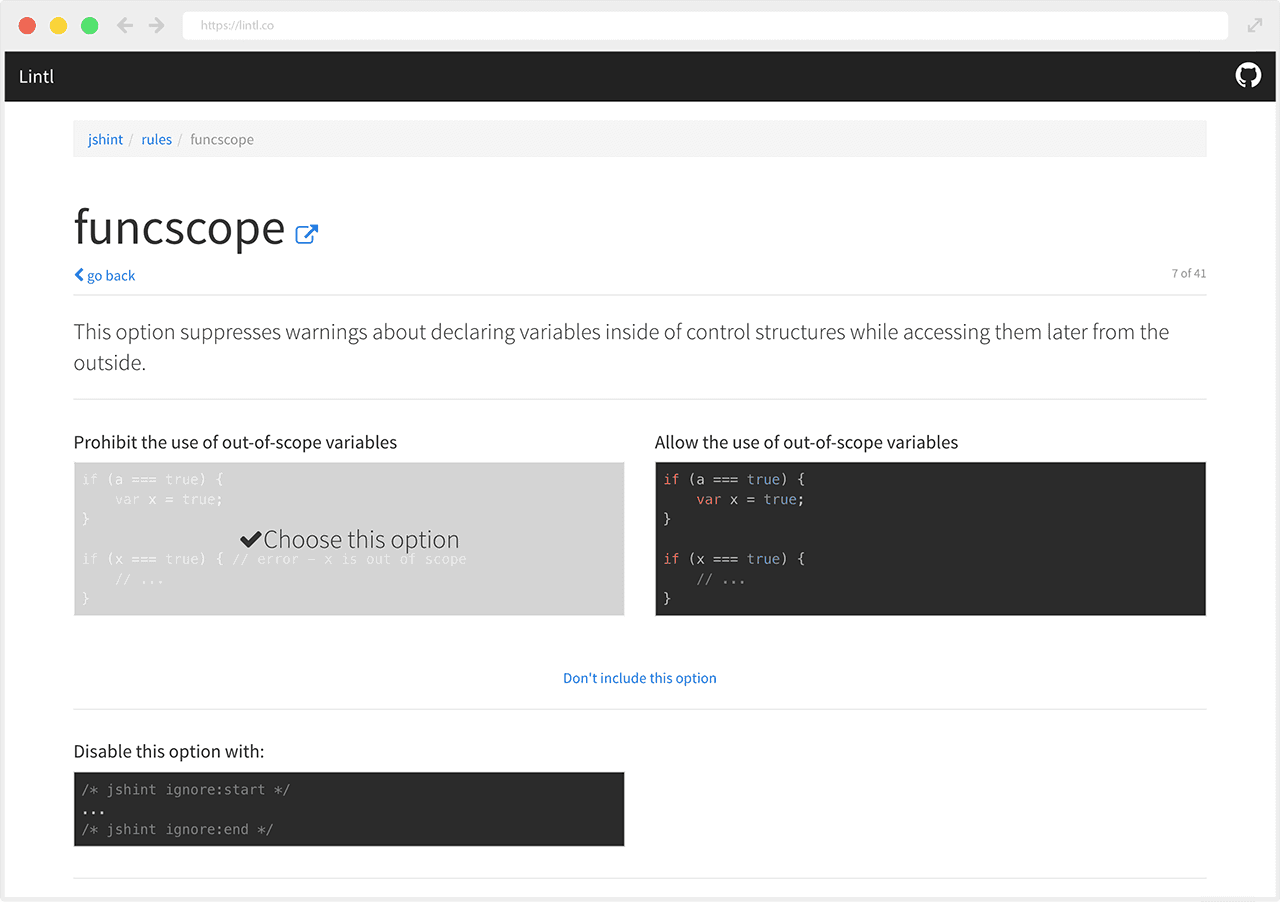 lintl funscope rule